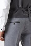 Burton Slim Fit Grey Tweed Suit Waistcoat thumbnail 5