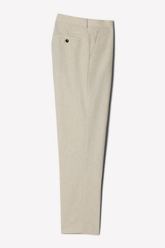 Burton Slim Fit Neutral Tweed Suit Trousers 5