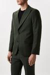 Burton Slim Fit Green Tweed Suit Jacket thumbnail 2