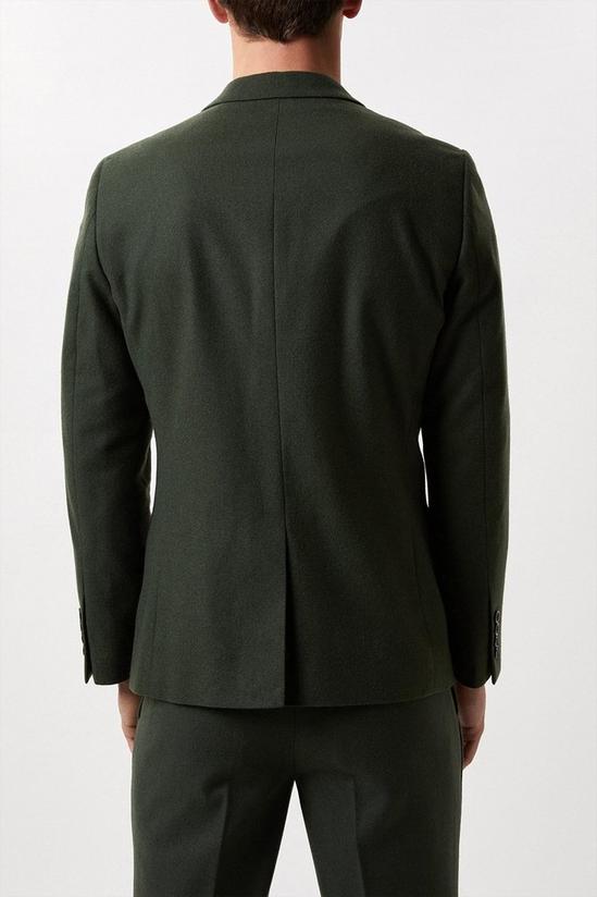 Burton Slim Fit Green Tweed Suit Jacket 3