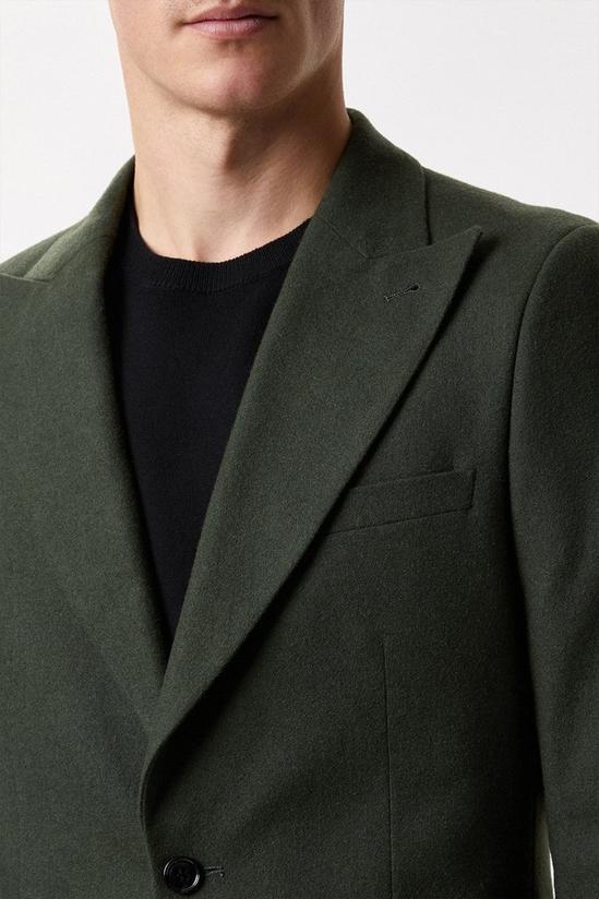 Burton Slim Fit Green Tweed Suit Jacket 4