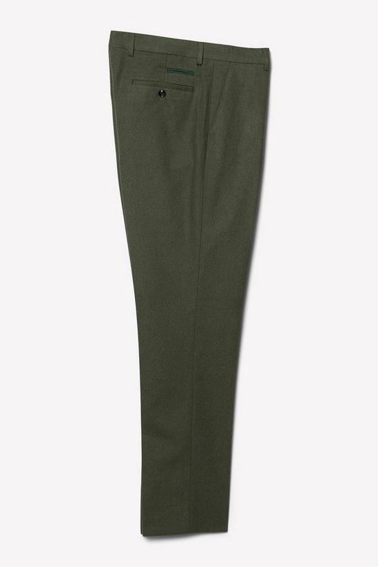Burton Slim Fit Green Tweed Suit Trousers 5