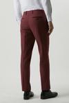 Burton Slim Fit Burgundy Tweed Suit Trousers thumbnail 3