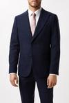 Burton Slim Fit Navy Check Tweed Suit Jacket thumbnail 2