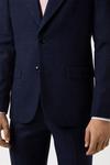 Burton Slim Fit Navy Check Tweed Suit Jacket thumbnail 5