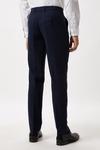 Burton Slim Fit Navy Check Tweed Suit Trousers thumbnail 3
