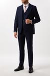 Burton Harry Brown Slim Fit Navy Check Tweed Suit Waistcoat thumbnail 2