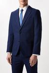 Burton Slim Fit Blue Semi Plain Suit Jacket thumbnail 2