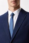 Burton Slim Fit Blue Semi Plain Suit Jacket thumbnail 4