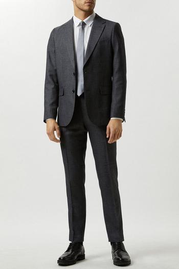 Related Product Slim Fit Grey Semi Plain Suit Jacket