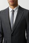 Burton Slim Fit Grey Semi Plain Suit Jacket thumbnail 6