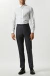 Burton Slim Fit Grey Semi Plain Suit Trousers thumbnail 2