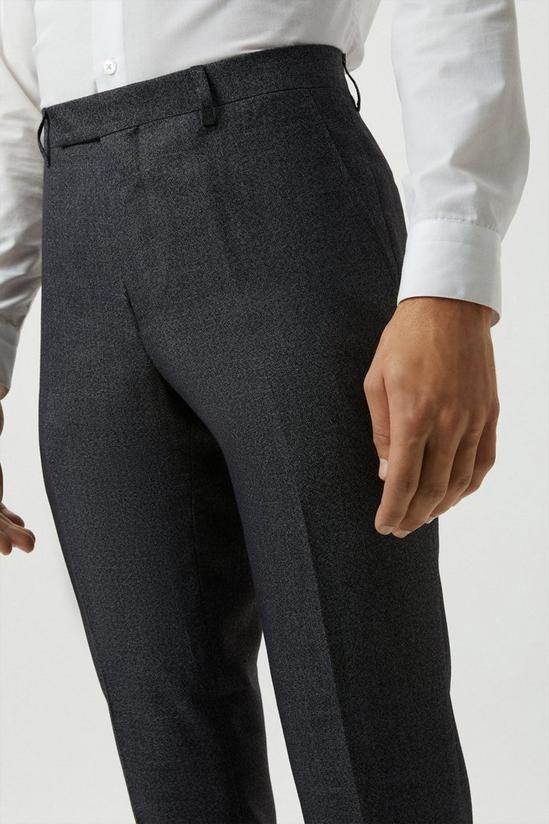 Burton Slim Fit Grey Semi Plain Suit Trousers 4