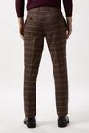 Burton Slim Fit Brown Check Suit Trousers thumbnail 3