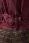 Burton Harry Brown Slim Fit Brown Check Suit Waistcoat thumbnail 6