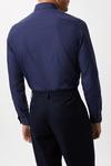 Burton Navy Tailored Fit Long Sleeve Easy Iron Shirt thumbnail 3