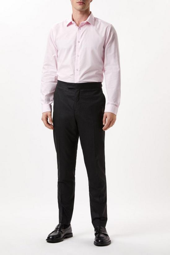 Burton Pink Tailored Fit Long Sleeve Easy Iron Shirt 2