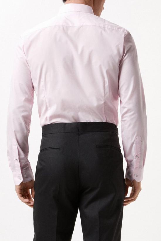 Burton Pink Tailored Fit Long Sleeve Easy Iron Shirt 3
