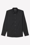 Burton Black Tailored Fit Long Sleeve Easy Iron Shirt thumbnail 5