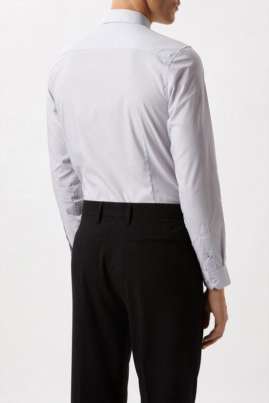 Burton Grey Slim Fit Long Sleeve Essential Shirt 3