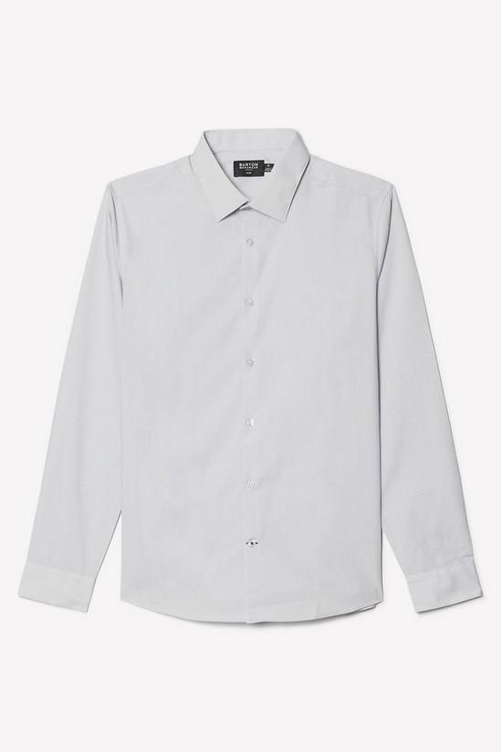 Burton Grey Slim Fit Long Sleeve Essential Shirt 5