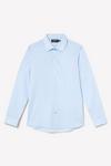 Burton Blue Slim Fit Long Sleeve Easy Iron Shirt thumbnail 5