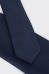 Burton Longer Length Slim Navy Tie And Pocket Square Set thumbnail 4