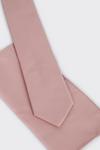 Burton Longer Length Slim Rose Pink Tie And Pocket Square Set thumbnail 4
