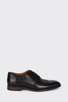 Burton Leather Smart Black Oxford Brogue Shoes thumbnail 1