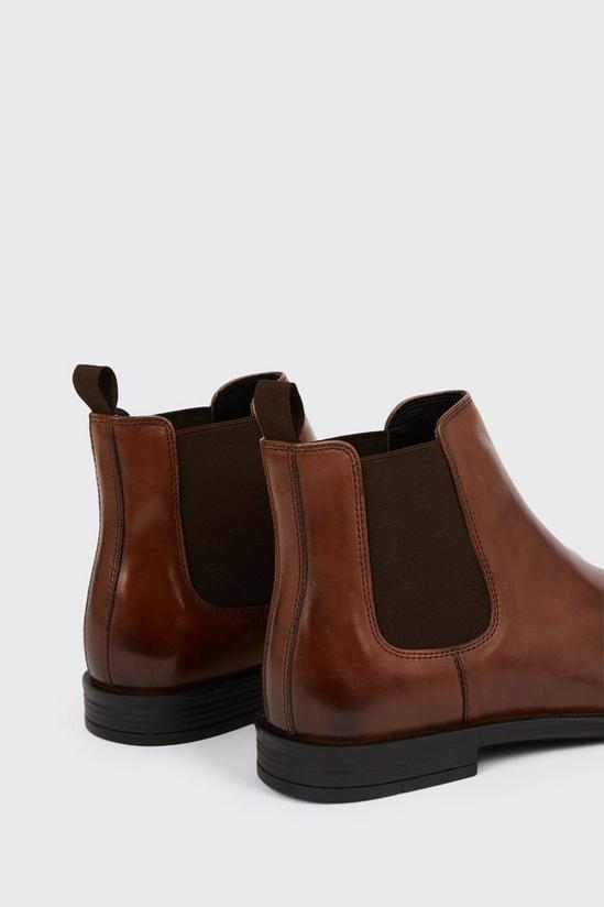 Burton Leather Smart Tan Chelsea Boots 4