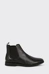 Burton Leather Smart Black Chelsea Boots thumbnail 1