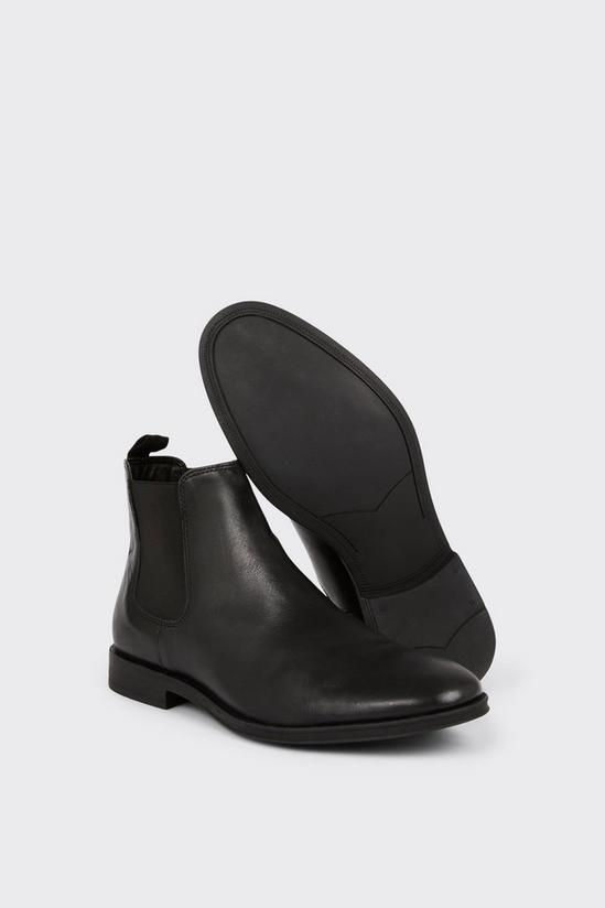 Burton Leather Smart Black Chelsea Boots 3