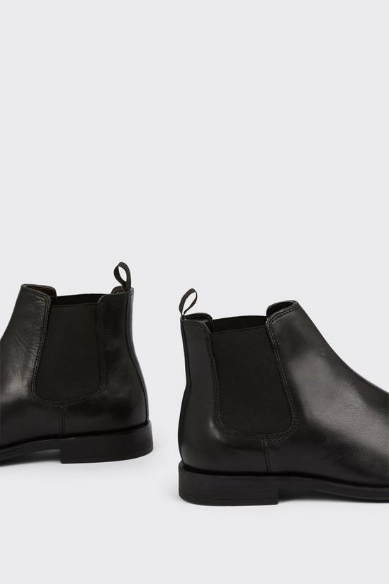 Burton Leather Smart Black Chelsea Boots 4