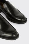 Burton Black Smart Leather Slip On Loafers thumbnail 3