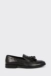 Burton Black Smart Leather Tassel Slip On Loafers thumbnail 1