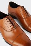 Burton Tan Smart Leather Oxford Toe Cap Shoes thumbnail 3