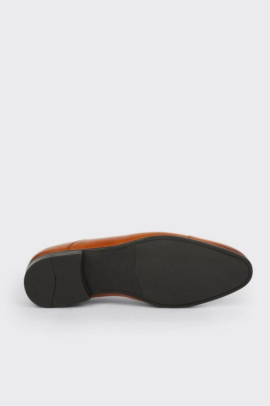 Burton Tan Smart Leather Oxford Toe Cap Shoes 4