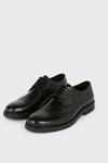 Burton Black Leather Smart Derby Brogue Shoes thumbnail 2