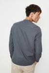 Burton Regular Fit Grey Long Sleeve Grandad Shirt thumbnail 3