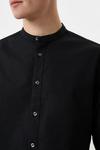 Burton Black Long Sleeve Grandad Oxford Shirt thumbnail 4