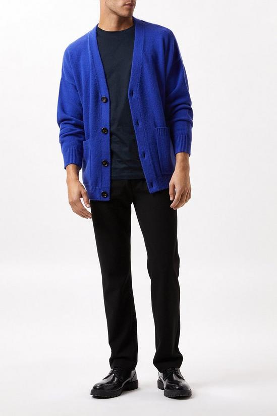 Burton Super Soft Cobalt Relaxed Fit Knitted Cardigan 2