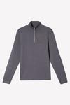 Burton Premium Grey Knitted Zip Funnel Neck thumbnail 5