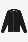 Burton Super Soft Black Tipped Placket Knitted Shirt thumbnail 2