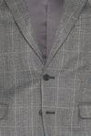 Burton Slim Grey Blue Highlight Check Suit Jacket thumbnail 5