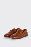 Burton Leather Gold Buckle Slip On Loafers thumbnail 2