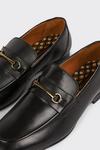 Burton Leather Gold Buckle Slip On Loafers thumbnail 4
