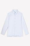 Burton Blue Slim Fit Long Sleeve Point Collar Twill Shirt thumbnail 5