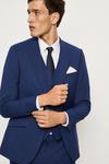 Burton Slim Fit Blue Slub Suit Jacket thumbnail 2