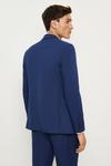 Burton Slim Fit Blue Slub Suit Jacket thumbnail 3