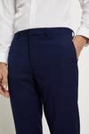 Burton Skinny Fit Navy Textured Suit Trousers thumbnail 4